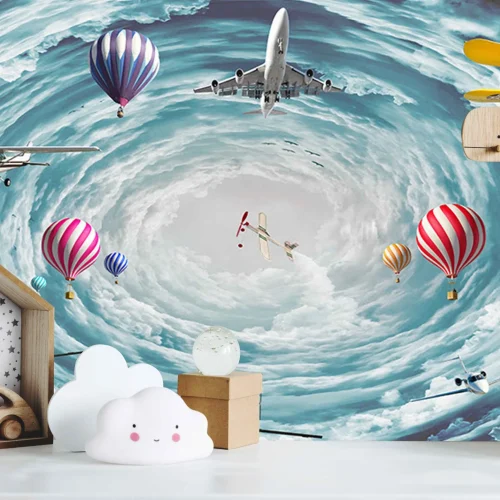 Balonlu Çocuk Odası Posteri