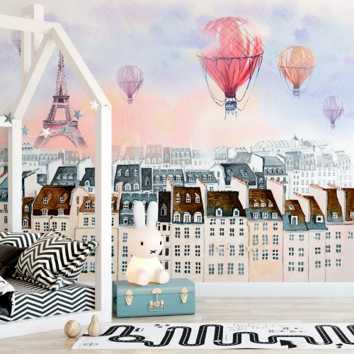 Şehirler Üzerinde Uçan Balonlar