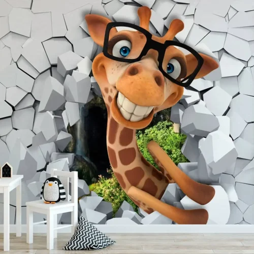 Zürafalı  Çocuk Odası Posteri