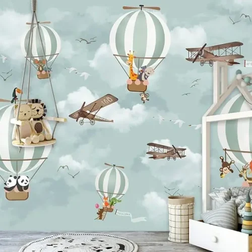 Balonlu Çocuk Odası Posteri