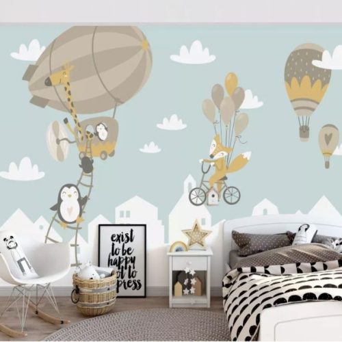 Balonlu Çocuk Odası Posteri