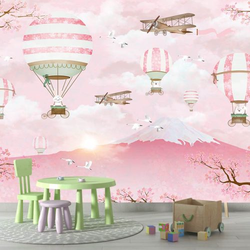 Uçan Balonlar Çocuk Odası Posteri