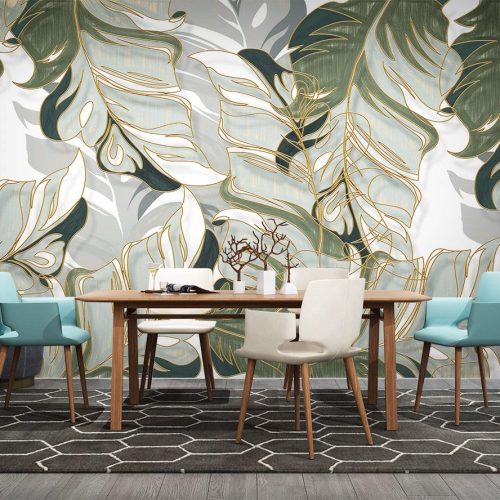 Egzotik Sarkan Yapraklar Poster