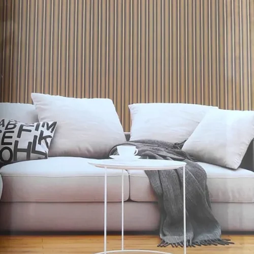 Ankawall Vision 2407-5 3D Lambri Desenli Lüks Doğal Meşe Ceviz Duvar Kağıdı 16m2
