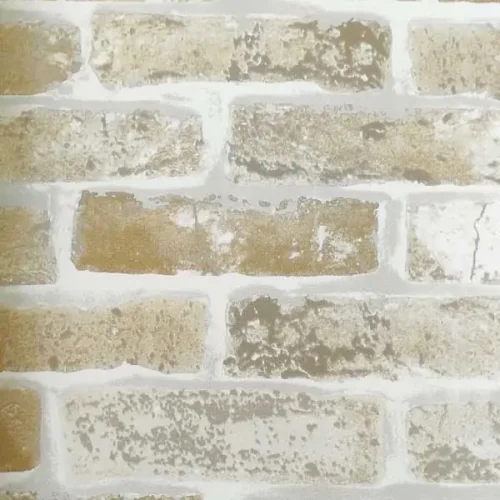Ankawall Vision 2409-7 3D Antik Tuğla Desenli Lüks Bej Taba Duvar Kağıdı 16m2