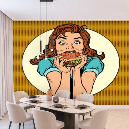Pop Art Duvar Kağıdı - Modern ve Eğlenceli Tasarım