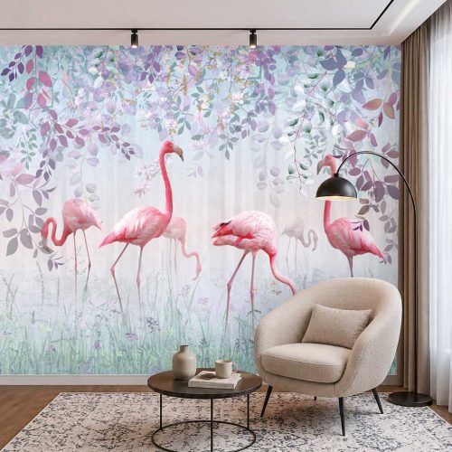 Flamingo Duvar Kağıdı - Zarif ve Huzurlu Tasarım