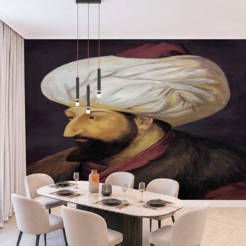 Fatih Sultan Mehmet Portresi Duvar Kağıdı